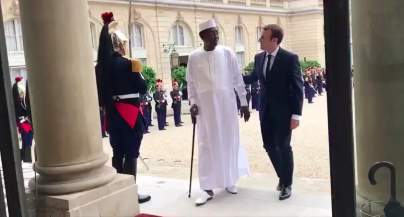 Paris : Le Président tchadien Déby reçu à l'Elysée par Macron