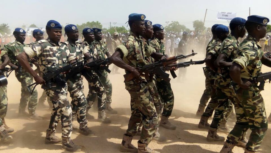 Des soldats tchadiens défilent à Abéché lors de la fête du 11 août 2017. Alwihda Info/D.H.