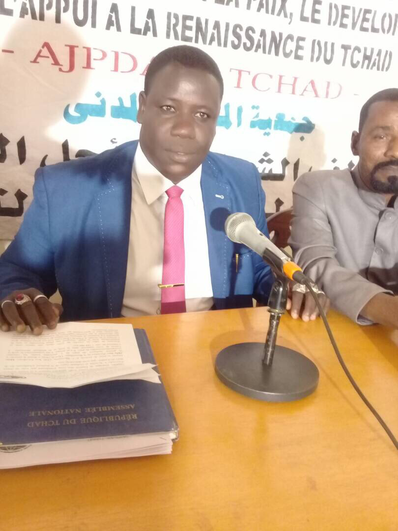 Le président de l'Alliance des Jeunes pour la Paix, le Développement et l'Appui à la Renaissance du Tchad (AJPDAR), Mahamat El-Mahadi Abderamane. Alwihda Info/B.H.