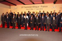 Les Présidents réunis au 25ème sommet France/Afrique.