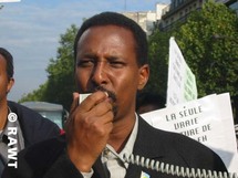 Manifestation de l'opposition djiboutienne à l'occasion de la visite en France du président de Djibouti, S.E. Ismaël Omar Guelleh.