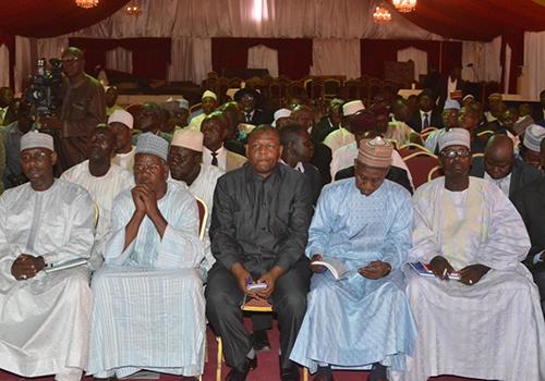 Les acteurs du CNDP reçus au Palais présidentiel, N'Djamena.