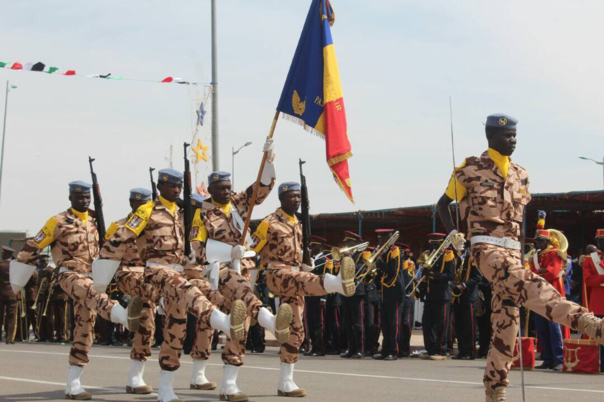 L'armée tchadienne lors d'un défilé à la Place de la nation. Alwihda Info/D.W.