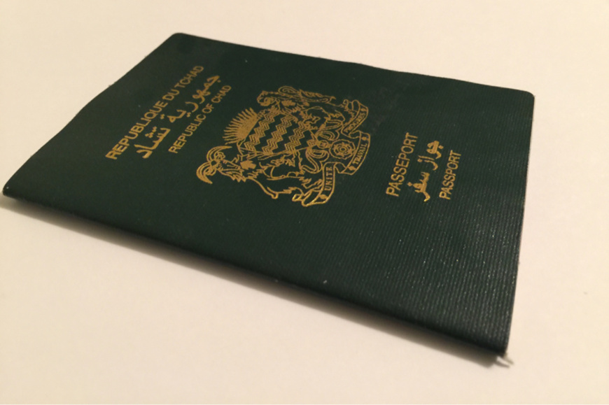 Un passport tchadien. © Alwihda Info