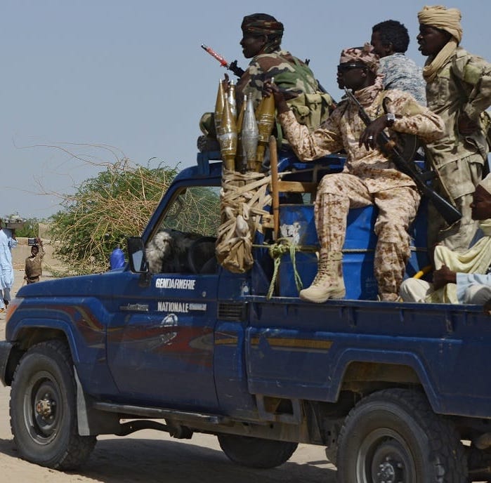 Des gendarmes au Tchad. Illustration. © DR