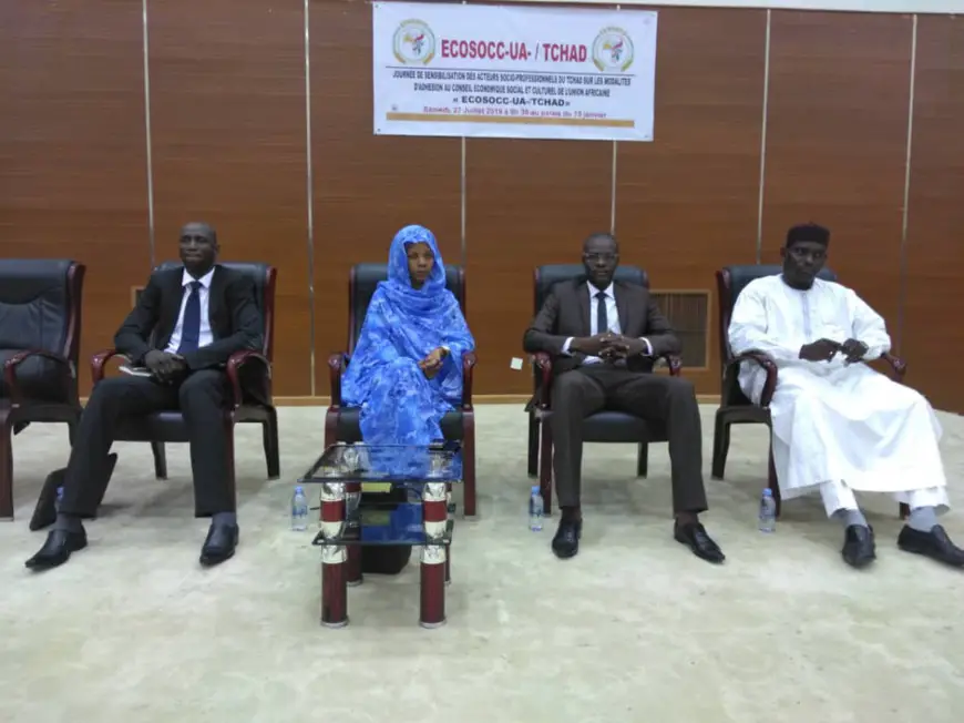 Tchad : les acteurs socio-professionnels sensibilisés sur l'ECOSOCC-UA. © Alwihda Info