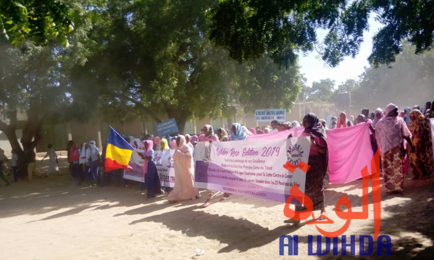 Tchad : une marche de sensibilisation contre le cancer à Ati. © Alwihda Info