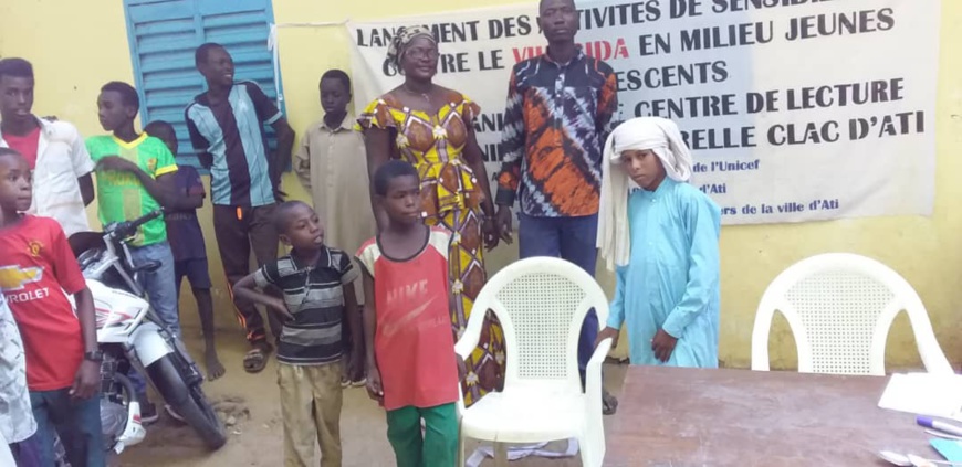 Tchad : les jeunes sensibilisés contre le VIH/SIDA à Ati. © Alwihda Info/H.D.H.