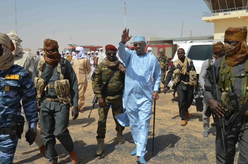 Tchad : le président Déby est arrivé à Faya au Nord. © PR