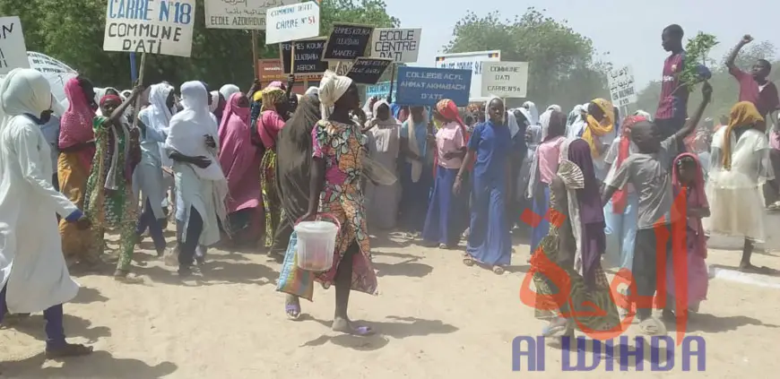 Tchad : une marche à Ati pour dénoncer les violences du genre. © Hassan Djidda Hassan/Alwihda Info