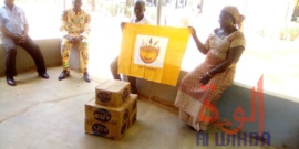 Tchad - Covid 19 : L'UNDR offre des cartons de savon à l'hôpital de Pala. © Foka Mapagne/Alwihda Info