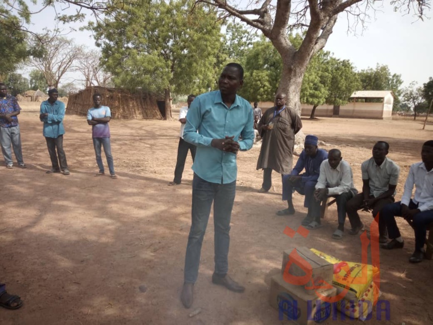 Tchad : don de vivres aux étudiants en quarantaine à Sorga. © Foka Mapagne/Alwihda Info