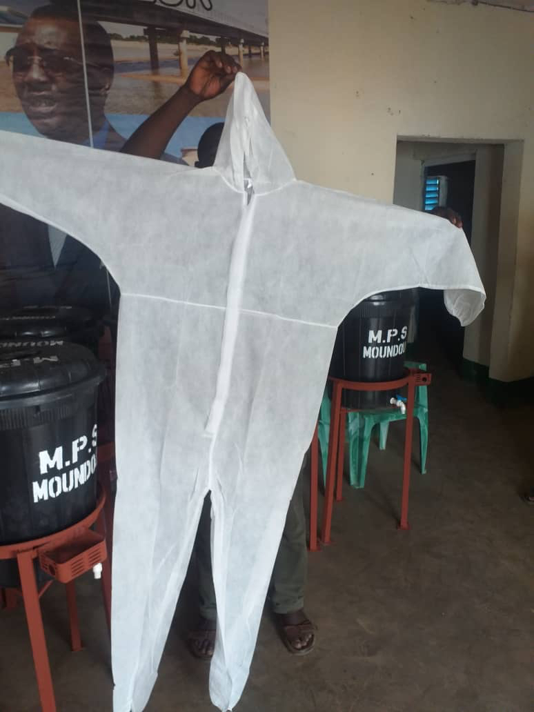 Tchad - Covid-19 : des kits d'hygiène offerts par le MPS à Moundou. © DR