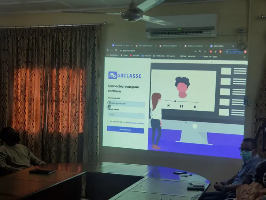 Tchad - Covid-19 : lancement de GoClasse, une plateforme e-learning. © DR/Fgc