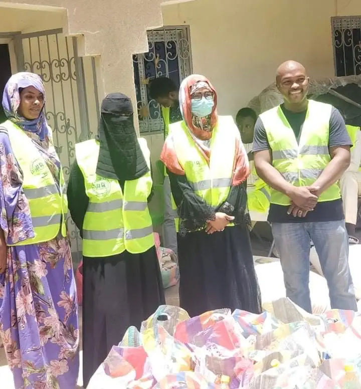 Tchad : des vivres distribués dans des quartiers de N'Djamena. © Malick Mahamat/Alwihda Info