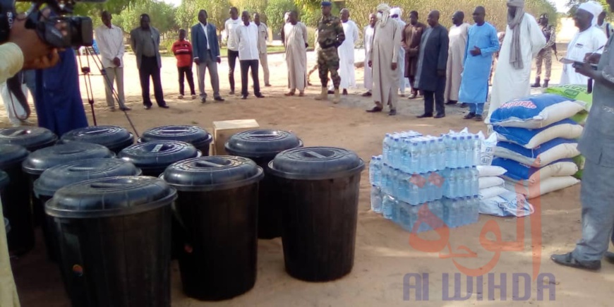 Tchad - Covid-19 : à Pala, des dons à la cellule provinciale de veille et sécurité. © Foka Mapagne/Alwihda Info