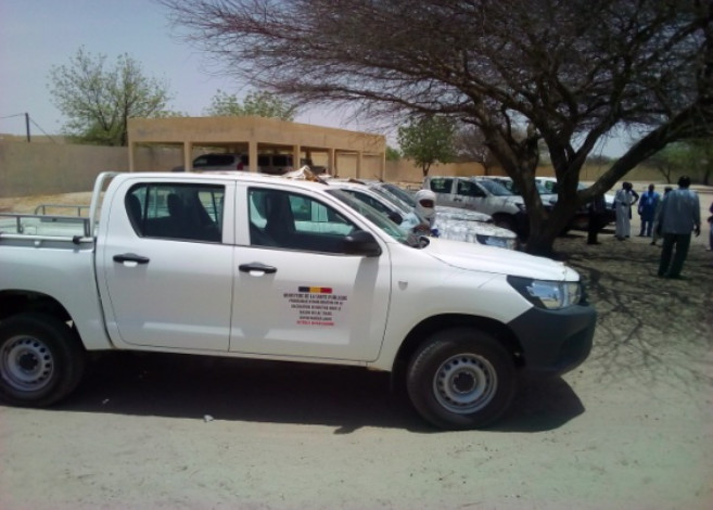 Tchad : au Hadjer Lamis, des véhicules neufs pour six districts sanitaires. © Mbainaissem Gédéon Mbeibadoum/Alwihda Info