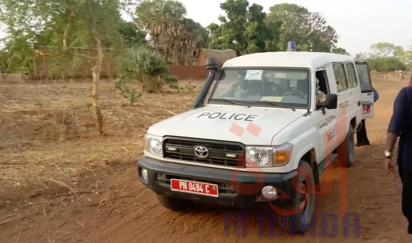 Un véhicule de police à Pala. © Eric Guedi/Alwihda Info