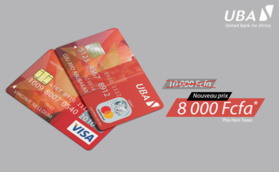 Covid-19 : UBA encourage la distanciation sociale, baisse le prix de la carte visa débit et la Mastercard