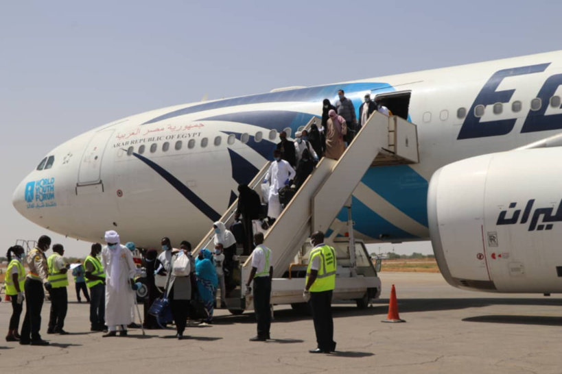 Tchad : 300 ressortissants rapatriés d'Égypte. © DR/Min. Affaires étrangères