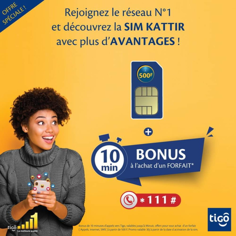 Tchad : découvrez la nouvelle SIM "KATTIR" de Tigo avec encore plus d’avantages !