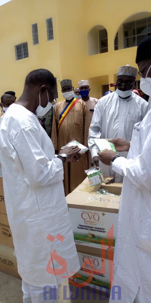 Tchad : des cartons de Covid-Organics acheminés par avion en province. © Béchir Badjoury/Alwihda Info