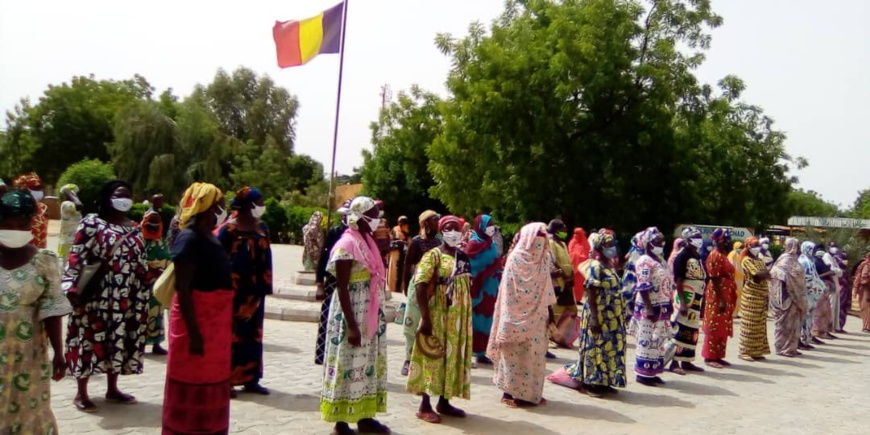 Tchad - Covid-19 : une opération de sensibilisation dans 5 quartiers du 2ème arrondissement de N'Djamena. © Mahamat Abdramane Ali Kitire/Alwihda Info