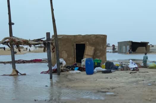 Tchad : à Kouba Olangua, une forte pluie fait d'importants dégâts. © Abdoulaye Adoum Akim/Alwihda Info