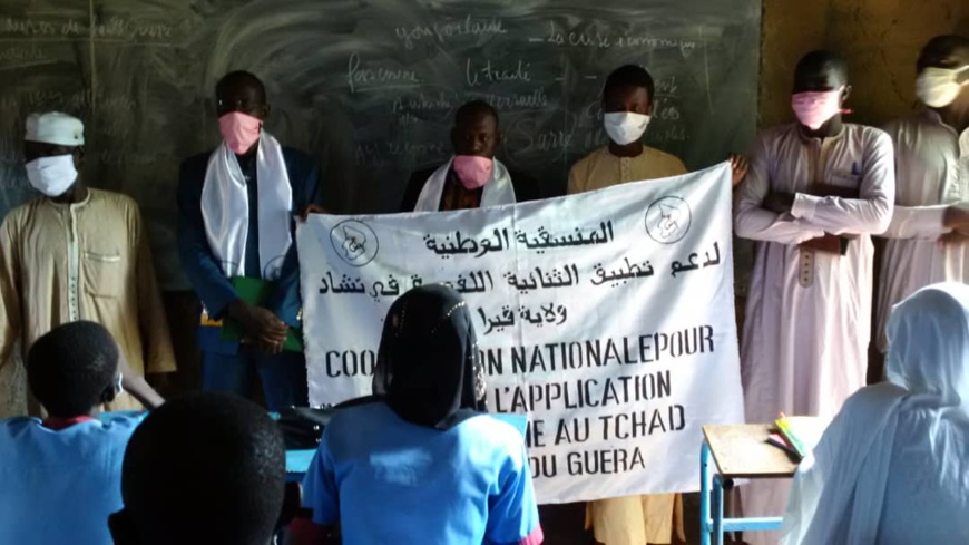 Tchad - Covid-19 : à Mongo, une sensibilisation sans relâche dans les établissements. © Béchir Badjoury/Alwihda Info