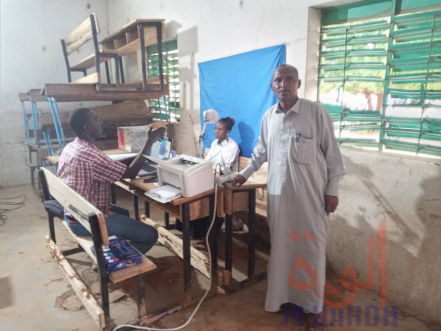 Tchad : début d'enrôlement des candidats au baccalauréat à Goz Beida. © Mahamat Issa Gadaya/Alwihda Info