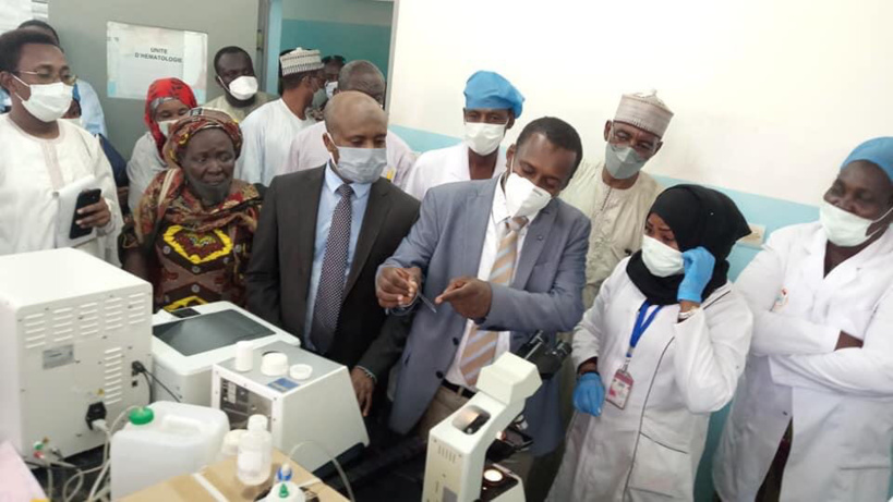 Tchad : le ministre de la santé visite l'hôpital Tchad-Chine à N'Djamena. © Min. Santé