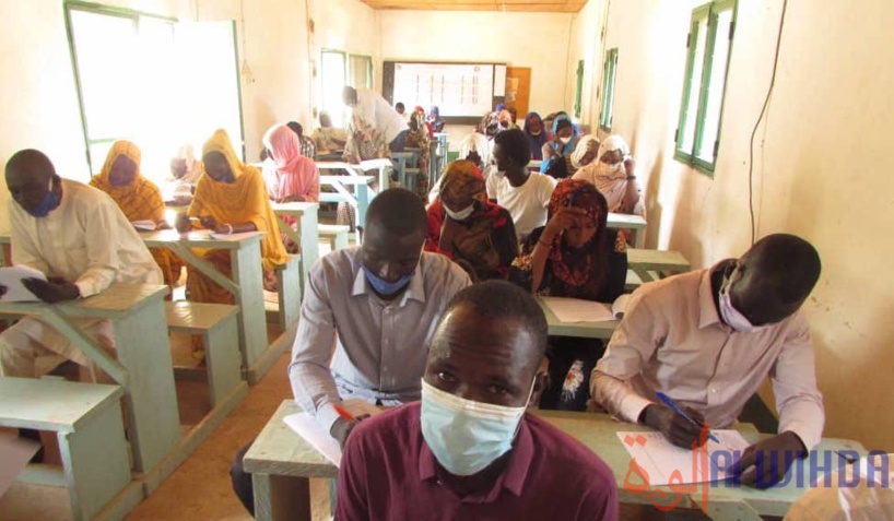 Tchad : début des tests d’entrée à l’École de formation des sciences de la santé de Mongo. © Abdoussamat Mahamat Djouma/Alwihda Info