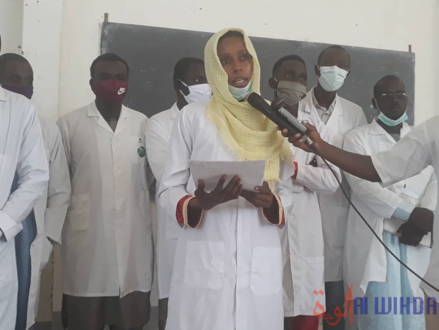 Tchad : fin de la grève des étudiants de médecine de l'UNABA, après 7 mois de blocus. © Hamid Mahamat Issa/Alwihda Info