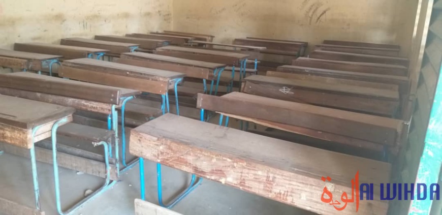 Une salle de classe du Lycée national Franco-arabe d'Abéché. © Hamid Mahamat Issa/Alwihda Info