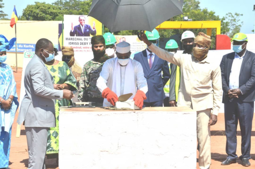 Tchad : pose de la pierre de construction de la route Bedaya-Moïssala