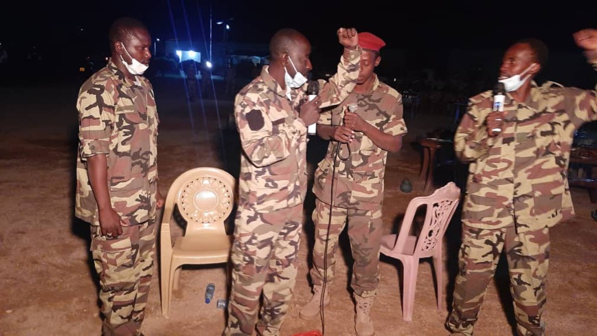 La force mixte Tchad-Soudan célèbre le nouvel an à Abéché