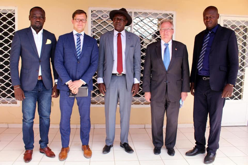 Tchad : Laoukein Médard s'est entretenu avec le chargé d'affaires de l'ambassade US. © DR