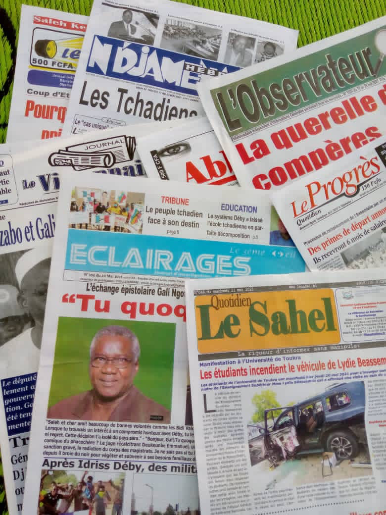 Tchad : la revue de la presse du 17 au 22 mai 2021