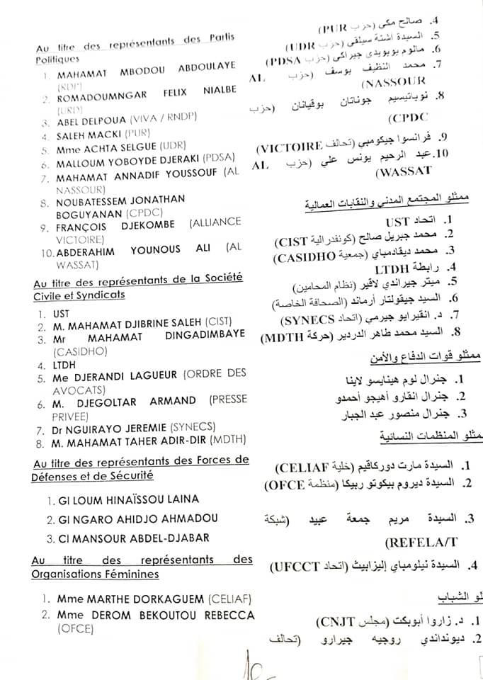 Tchad : le Premier ministre nomme les 69 membres du comité d'organisation du Dialogue