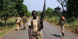 Des jeunes combattants de la Séléka. Centrafrique. Crédit photo : Sources