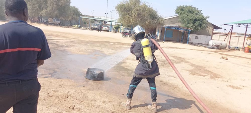 Tchad : les sapeurs-pompiers d’Abéché en formation