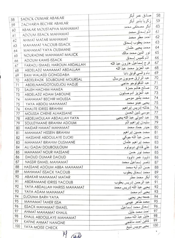 Tchad : liste de 257 personnes amnistiées pour des faits d'acte de terrorisme