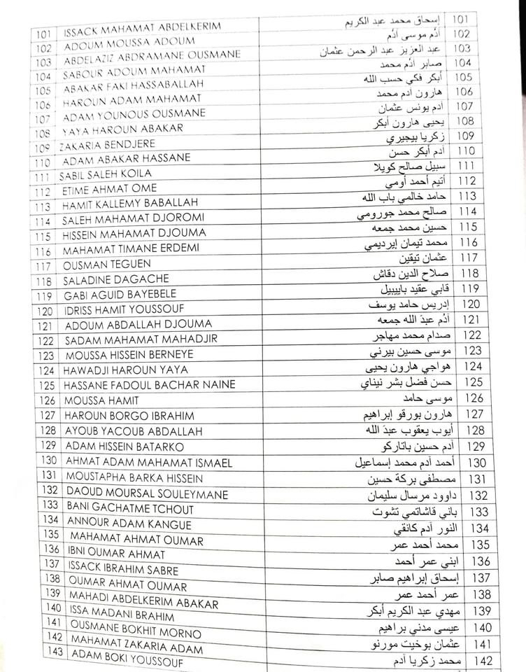 Tchad : liste de 257 personnes amnistiées pour des faits d'acte de terrorisme