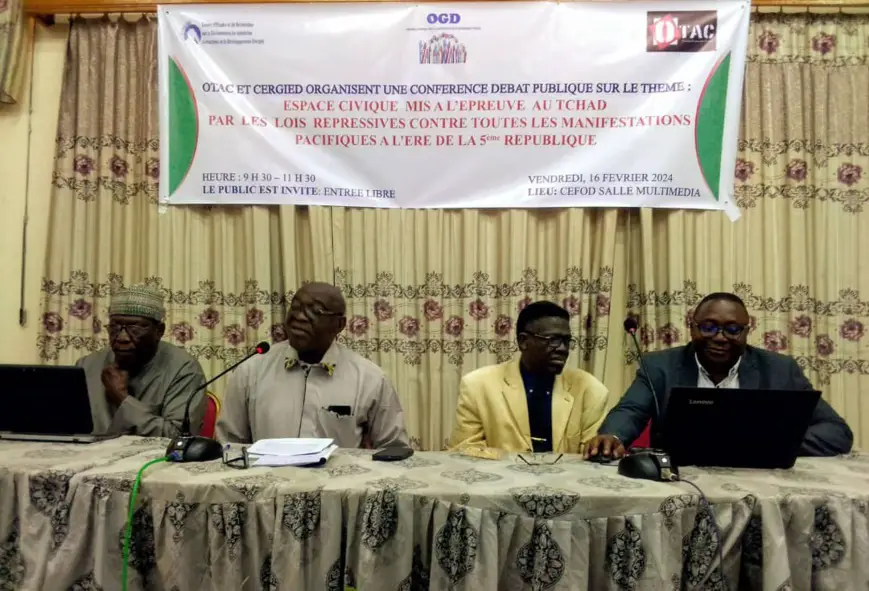 Tchad : OTAC et CERGIED organisent une conférence débat publique concernant des manifestations publiques