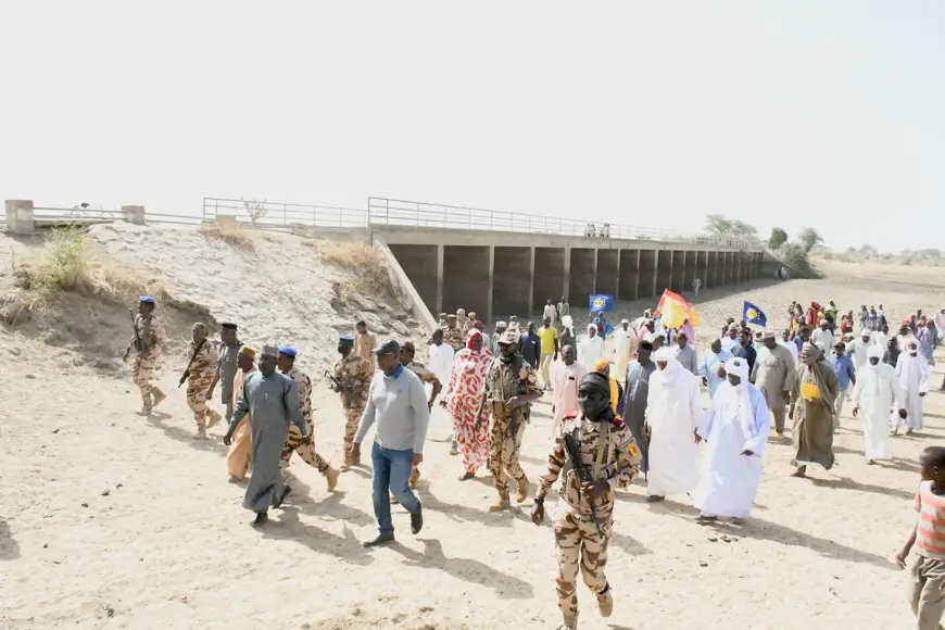 Tchad : Regards sur la visite du ministre Aziz Mahamat Saleh aux ouvrages à Amane