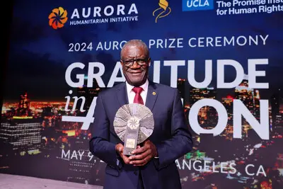 Le congolais Dr Denis Mukwege a reçu le prix Aurora 2024