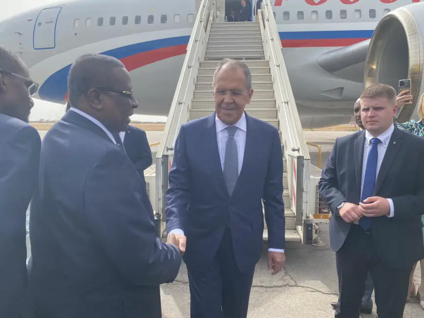 Tchad : le chef de la diplomatie russe est arrivé à N'Djamena