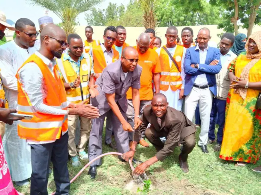 Tchad : Journée mondiale de l'environnement, l'association JVH met des plans sous terre à N'Djamena