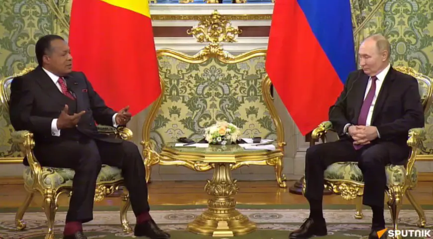 Russie-Congo : énergie et défense au centre des entretiens entre Poutine et Sassou N'guesso