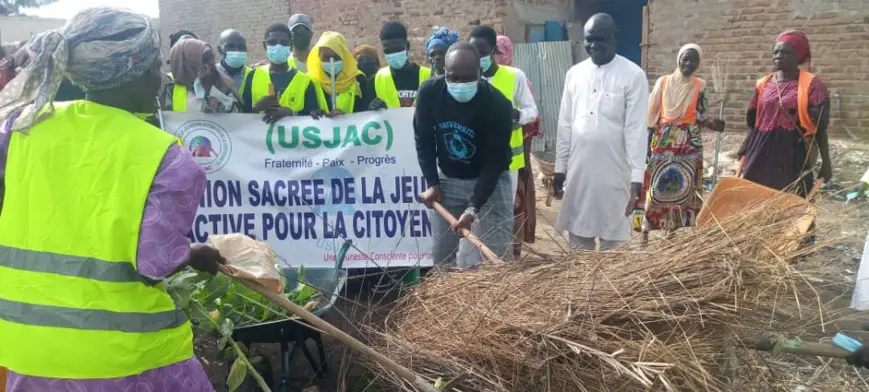 Tchad : L'USJAC nettoie le marché de Farcha Éthiopie à N'Djamena